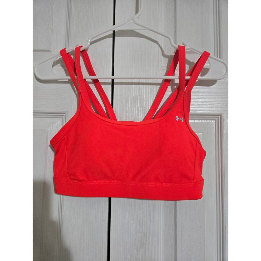Under armour small women's orange sports bra